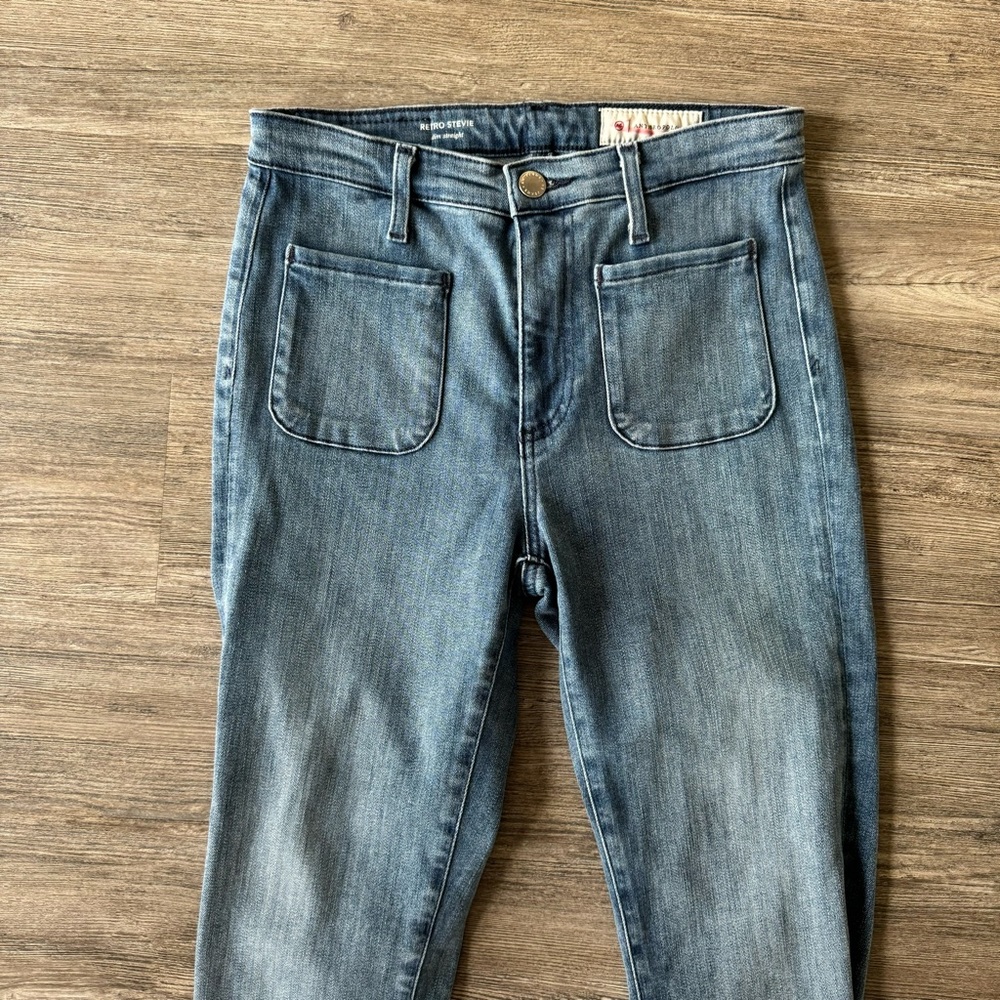 Adriano Goldschmied Anthropologie Retro Stevie Slim Straight Skinny Jeans 27 - Picture 3 of 9